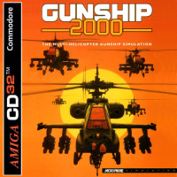 Gunship 2000 PAL Amiga CD32 PAL box art
